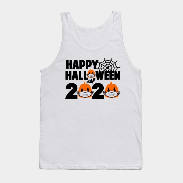 Happy Masked Halloween 2020 Coronaween Tank Top by JustCreativity